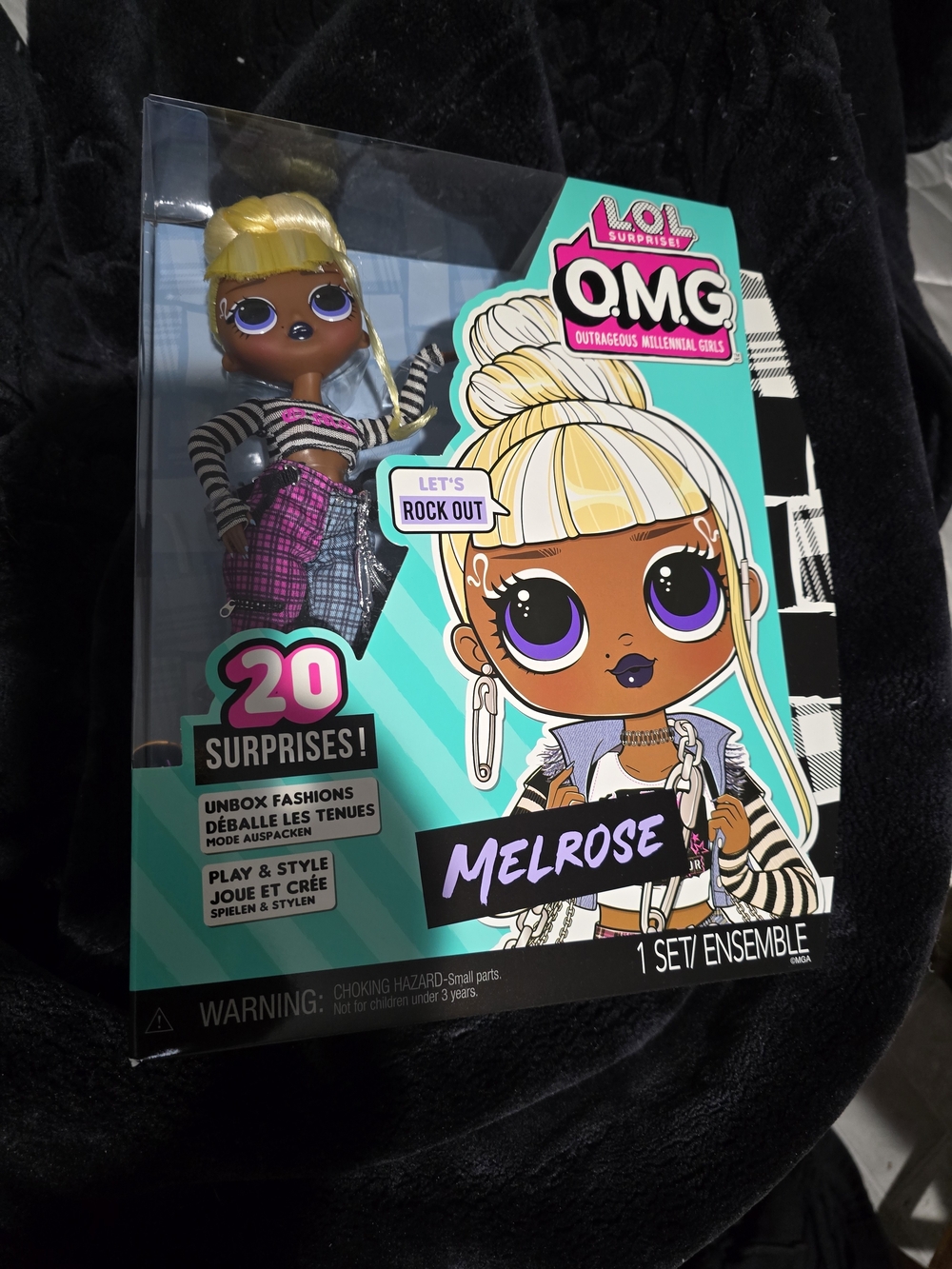 LOL Surprise O.M.G. Melrose Doll - Blonde Hair, Purple Outfit